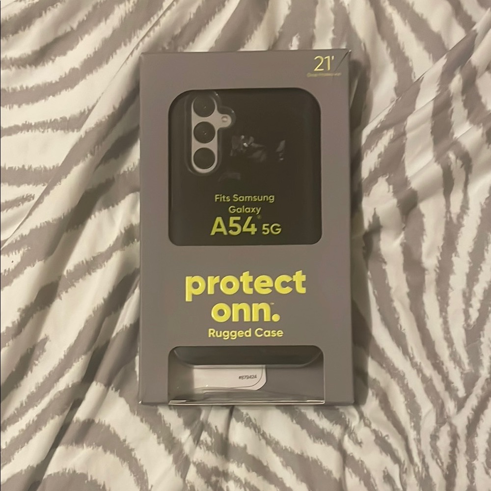 Onn. Black Rugged Case for Samsung Galaxy A54 5G